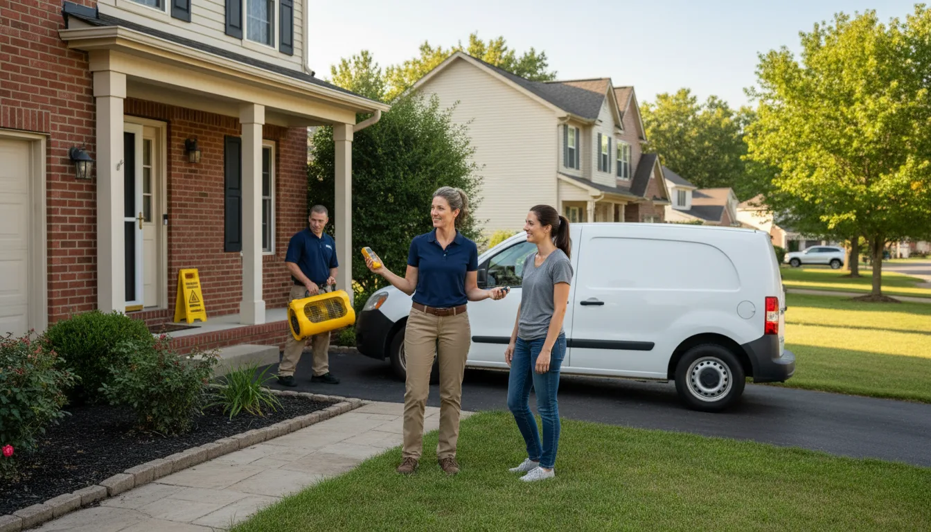 Residential water damage restoration in Pinehurst, NC